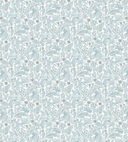 Dove & Deer Fabric - Coast Blue Coast Blue Dove & Deer Fabric - Coast Blue Coast Blue
