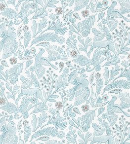 Dove & Deer Wallpaper - Coast Blue Coast Blue