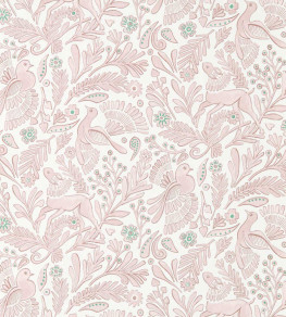 Dove & Deer Wallpaper - Lilac Lilac
