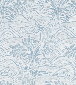 Falling Foss Weave Fabric - Mist Mist