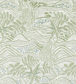 Falling Foss Weave Fabric - Seaglass Seaglass