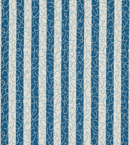 Flo Stripe Fabric - Denim Denim Flo Stripe Fabric - Denim Denim