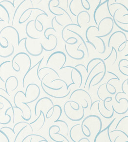 Flo Swirl Wallpaper - Cornflower Cornflower