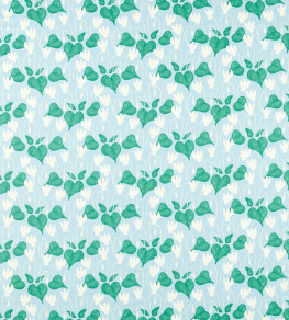 Flower Of Love Fabric - Sky Sky