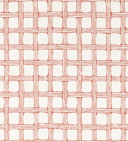Fretwork Print Fabric - Ladybird Red Ladybird Red