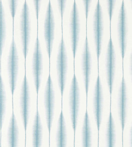Kasuri Wallpaper - Coast Blue Coast Blue