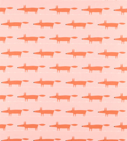 Midi Fox Fabric - Milkshake / Rose Milkshake / Rose