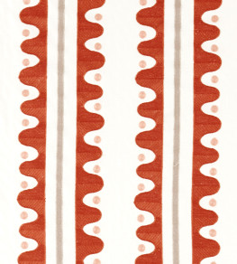 Oakham Embroidery Fabric - Tomato Tomato