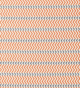 Pomona Zigzag Fabric - Tangerine/Denim Tangerine/Denim Pomona Zigzag Fabric - Tangerine/Denim Tangerine/Denim