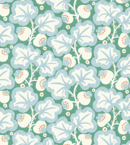 Poppy Pod Fabric - Marine/Tangerine Marine/Tangerine Poppy Pod Fabric - Marine/Tangerine Marine/Tangerine