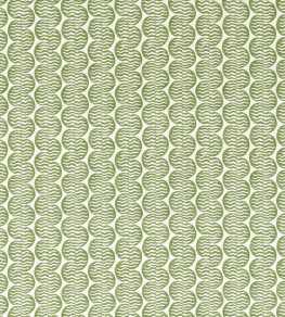 Raft Stripe Print Fabric - Pine Pine