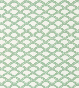 Scallop Frill Wallpaper - Jade Jade