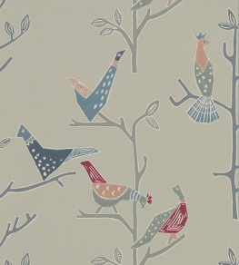 Passaro Wallpaper - Rose / Steel Rose / Steel