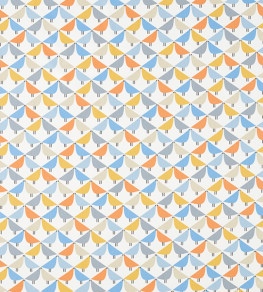 Lintu Fabric - Satsuma / Sky / Pebble Satsuma / Sky / Pebble