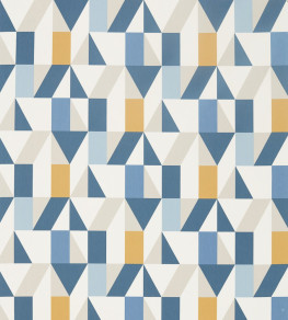 Nuevo Fabric - Indigo / Slate / Satsuma Indigo / Slate / Satsuma