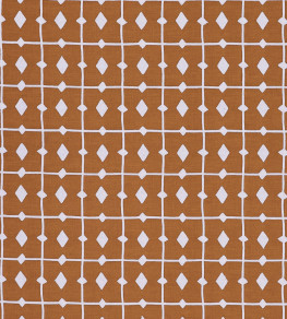 Tiles Fabric - Rust Rust Tiles Fabric - Rust Rust