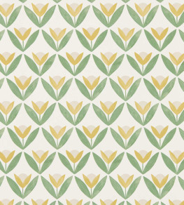 Tulip Trellis Wallpaper - Honey Honey