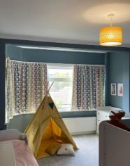 Dark blue kidsroom