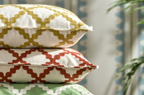 Made to measure cushions on a sofa