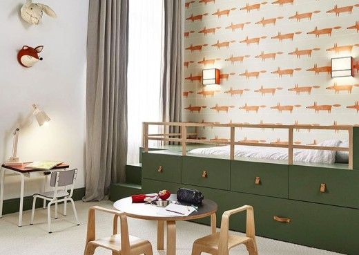 Mr fox wallpaper - kids room