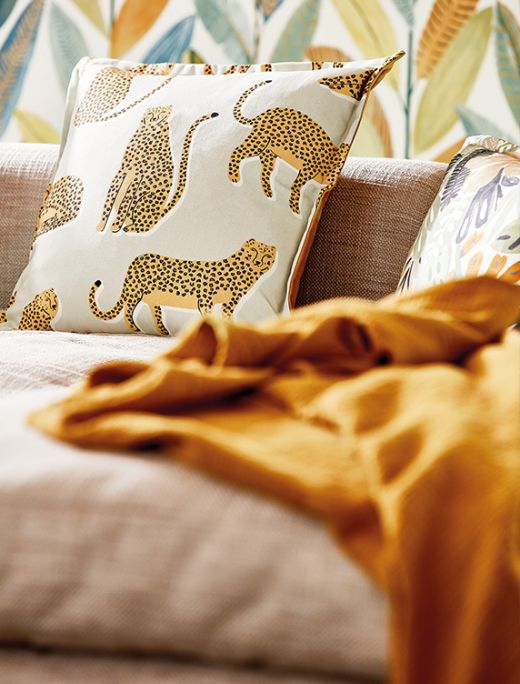 Scion made to measure curtains in Lionel fabric